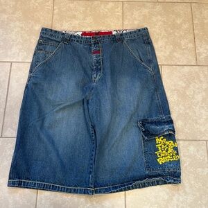 Y2K Marithe Francois Girbaud Denim Shorts Men’s 40 x 14 Blue Skater Baggy Casual